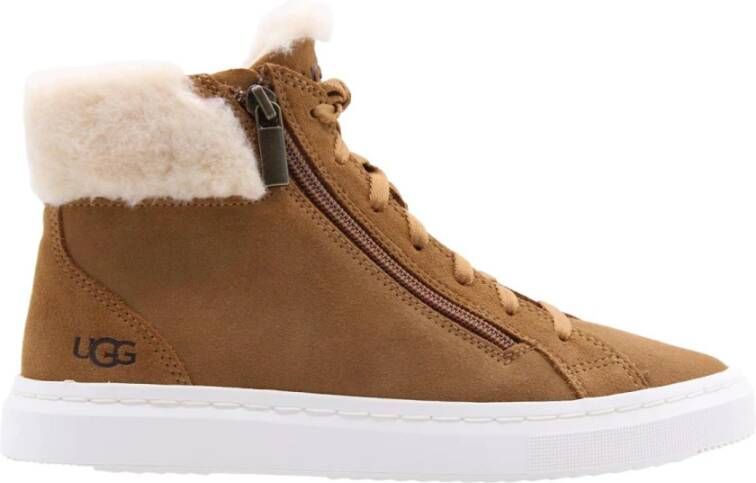 Ugg Alameda Mid-sneaker met rits voor Dames in Brown