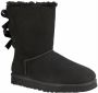 Ugg Dameslaarzen van omgekeerd schapenleer en suède voor herfst winter Black Dames - Thumbnail 4