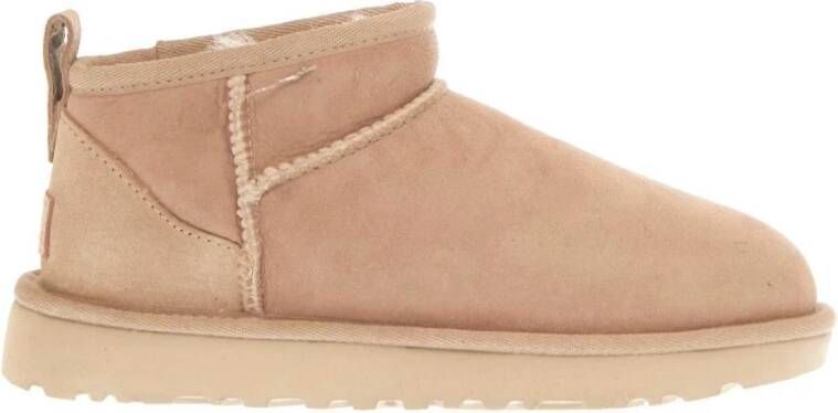 Ugg Beige Enkellaarzen Damesschoenen Beige Dames