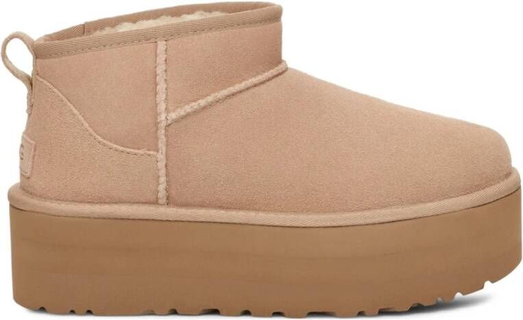 Ugg Beige Enkellaarzen voor vrouwen Beige Dames