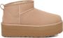 UGG CLASSIC ULTRA MINI PLATFORM W Volwassenen Gevoerde laarzenSnowbootsDames laarzen Wit beige - Thumbnail 11