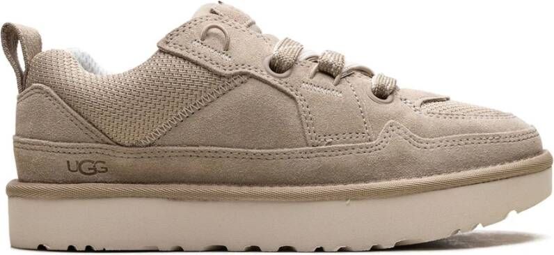 Ugg Beige Lowmel Sneakers met Webbing Strap Beige Dames