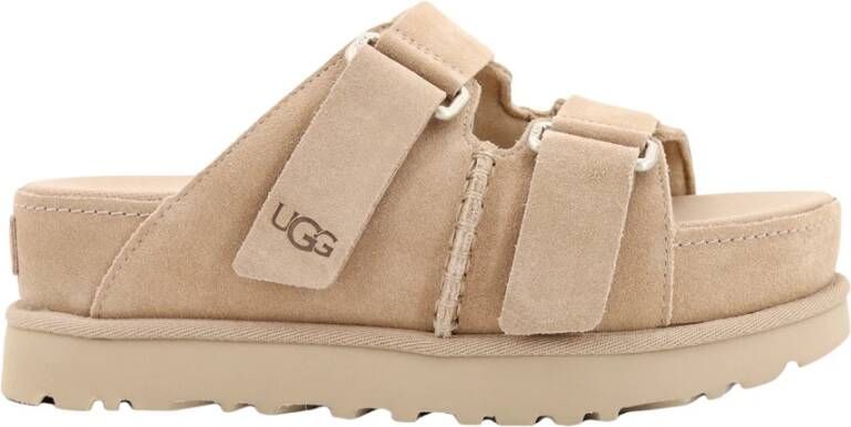 Ugg Beige Sandalen met Verstelbare Band Beige Dames