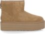 Ugg Beige Suède Enkellaarzen voor Vrouwen Beige Dames - Thumbnail 1