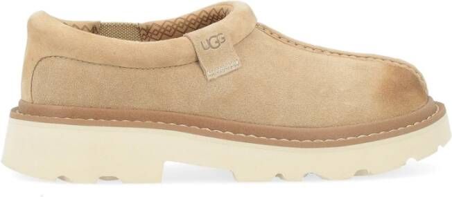 Ugg Beige Suède Lug Sabot Pantoffel Beige Heren