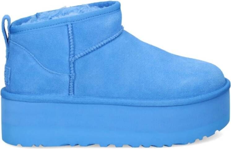 Ugg Blauw Helder Klassiek Mini Platform Sneakers Blue Dames