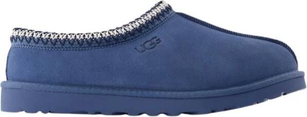 Ugg Blauwe Leren Shearling Muiltjes Blue Heren