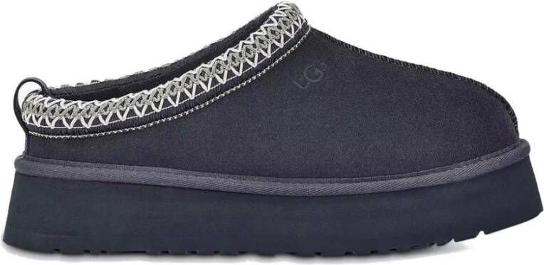 Ugg Blauwe Tazz Slip-On Sneakers met Decoratieve Stiksels Blue Dames