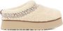 Ugg Beige Leren Vlecht Platform Slip-On Beige Dames - Thumbnail 1