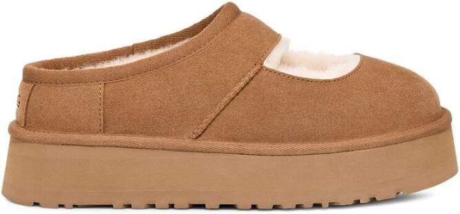 Ugg Bruine Instap Schoenen met Uitgesneden Details Brown Dames