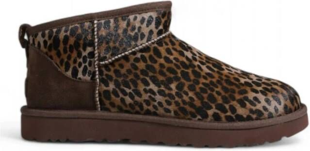 Ugg Bruine Suède Enkellaars Brown Dames