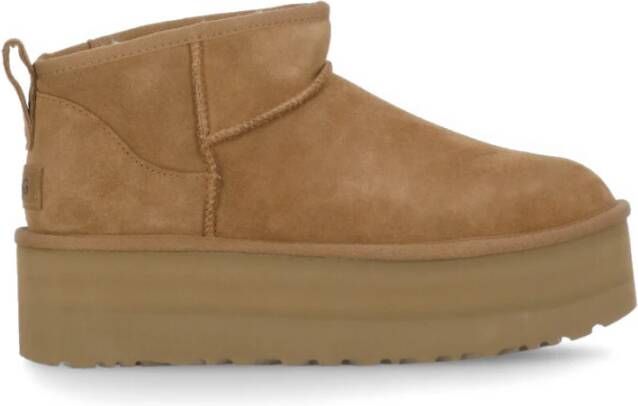 Ugg Bruine Suède Enkellaarzen voor Vrouwen Brown Dames