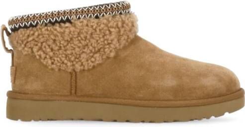 Ugg Bruine Suède Enkellaarzen voor Vrouwen Brown Dames