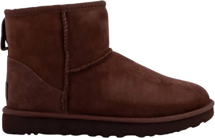 Ugg Bruine Suède Instaplaarzen Brown Dames