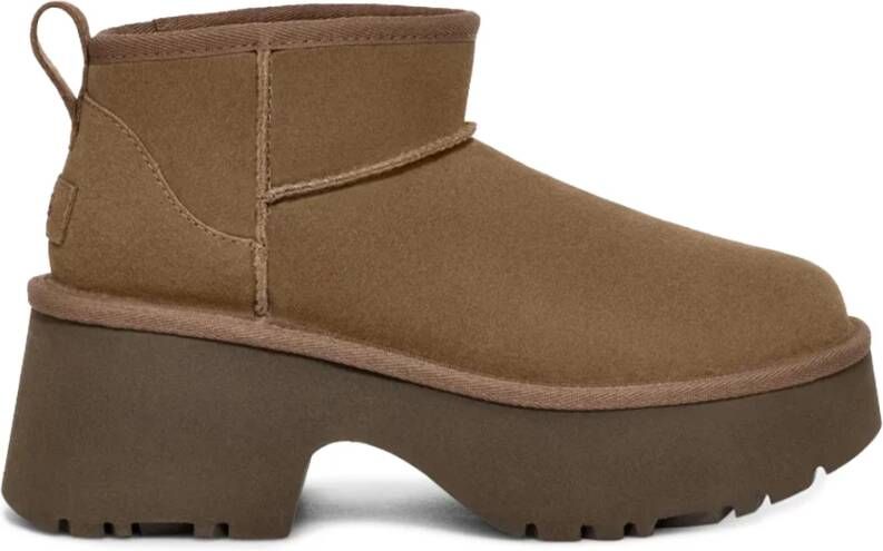 Ugg Bruine Suède Laarzen met plush™ Voering Brown Dames