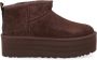 Ugg Bruine Ultra Mini Platform Laars Brown Dames - Thumbnail 1