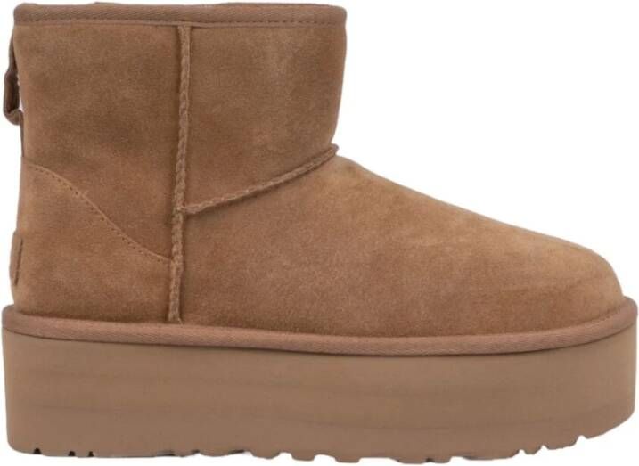 Ugg Classic Mini Platform Boots Brown Dames