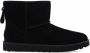 UGG Vachtlaarzen Dames W Classic Mini Logo Zip Maat: 36 Materiaal: Suède Kleur: Zwart - Thumbnail 2