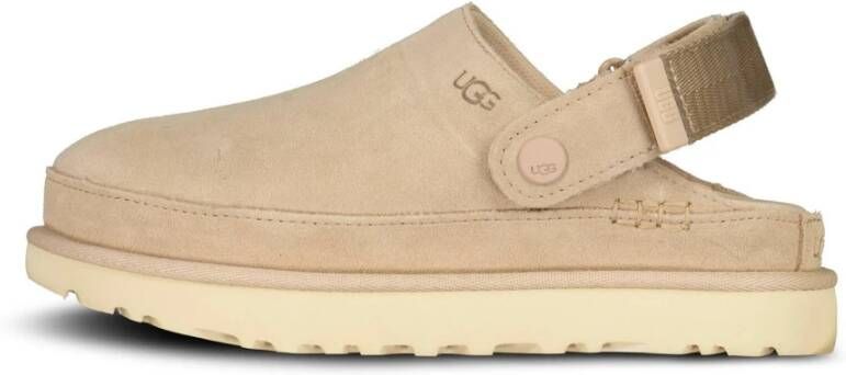 Ugg Beige Leren Sandalen Driftwood Muilen Beige Dames