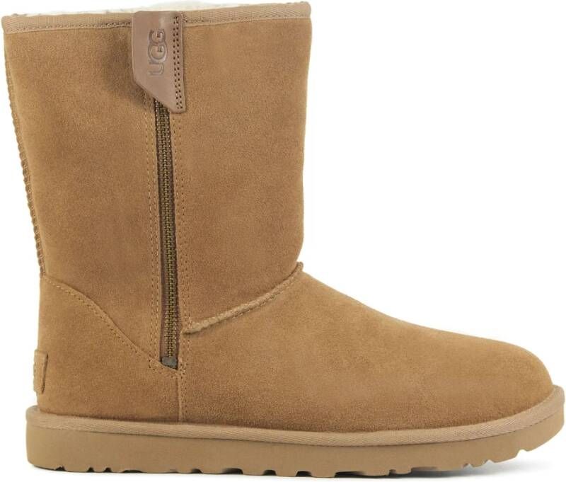 Ugg Cognac Suède Enkellaarsjes Brown Dames