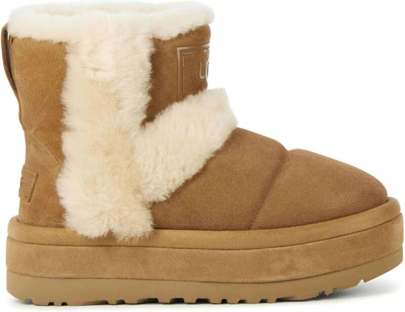 UGG Enkellaarsjes Dames Laarzen Damesschoenen Wol Classic Cloudpeak Cognac