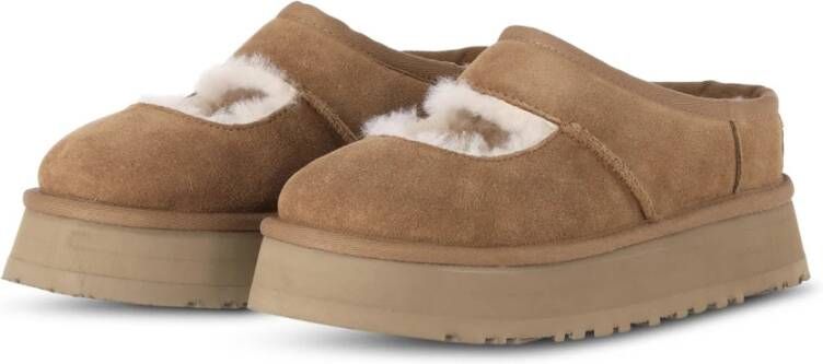 Ugg Comfortabele Mary Jane Schoenen met Plateauzool Brown Dames