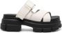 Ugg Criss-Cross Strap Plateau Sandalen White Dames - Thumbnail 1