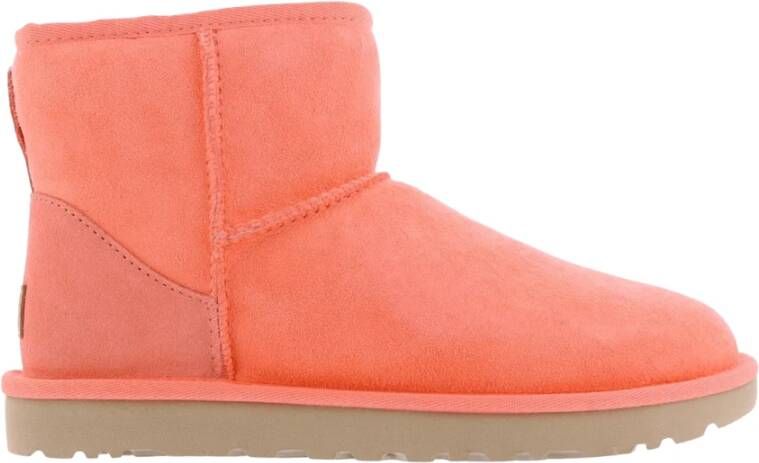 Ugg Classic Mini II laars voor Dames in Starfish Pink Leder