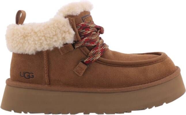 Ugg Funkarra Cabin Cuff Laarzen Cognac 1143954-Che Bruin Dames