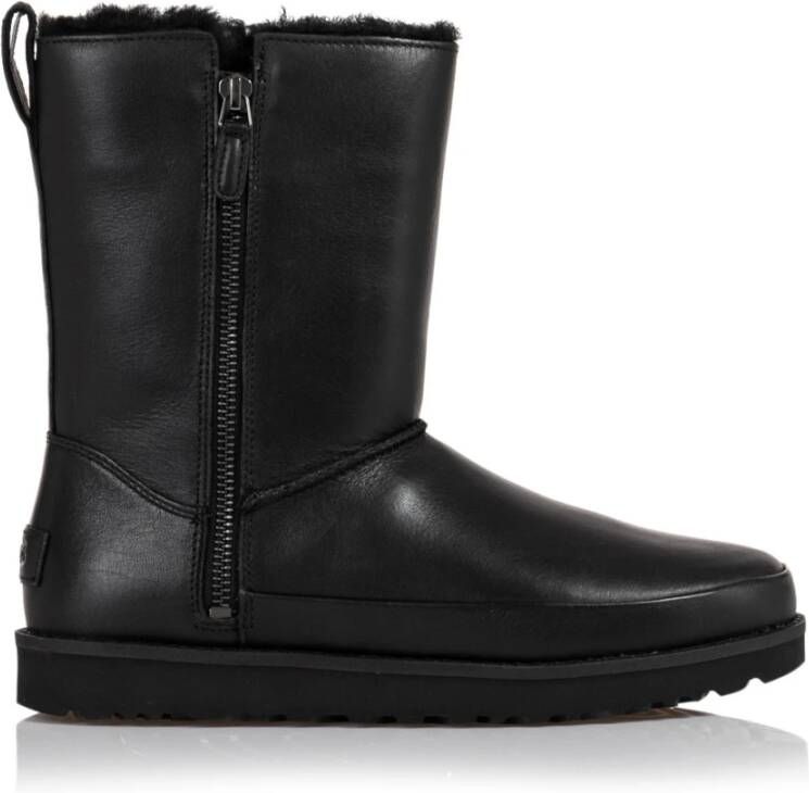 Ugg Dames Leren Enkellaarzen Black Dames