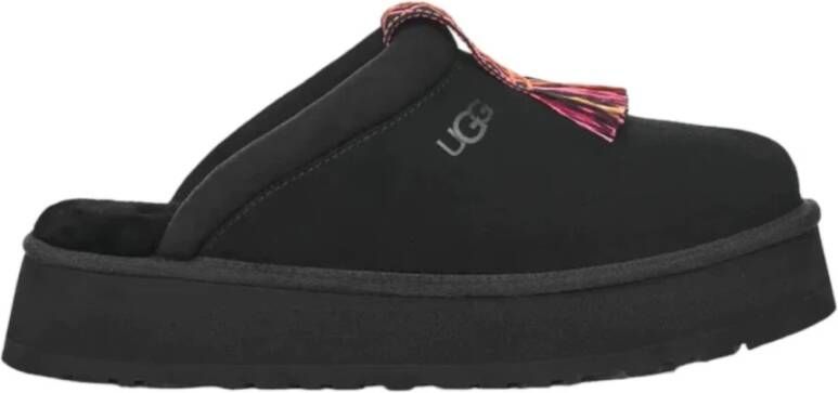 Ugg Dames Pantoffels Tazzle Suède Leer Black Dames