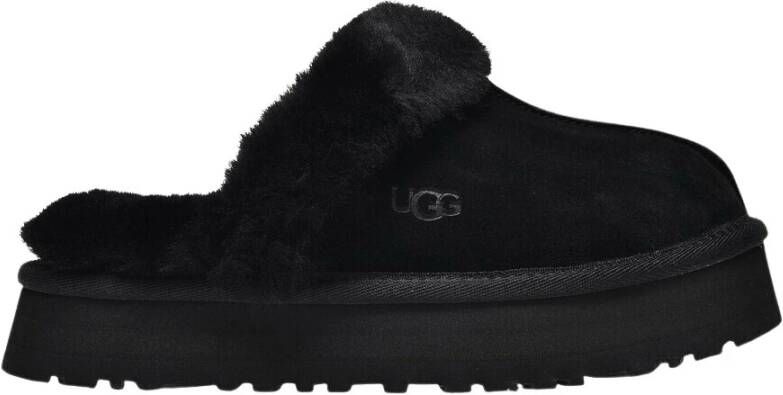 Ugg Disquette Slippers Black Dames