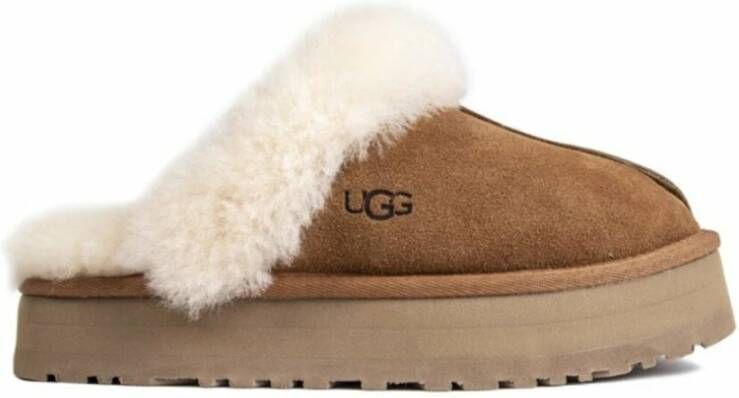 Ugg Disquette Slippers Brown Dames