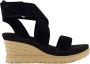 UGG Sandalen Dames W Ilena Ankle Maat: 39 Materiaal: Suède Kleur: Zwart - Thumbnail 1