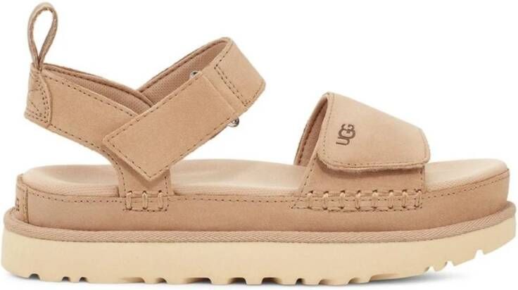 Ugg Flat Sandals Beige Dames