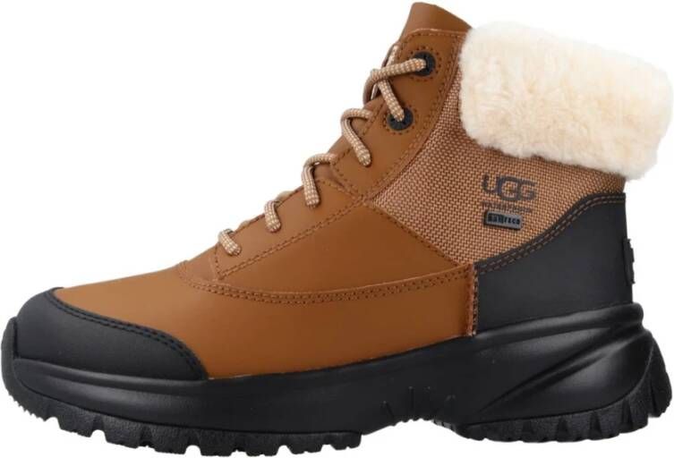 Ugg Fluffy Veters Winterlaarzen Brown Dames