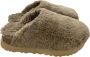 Ugg Fuzz Sugar Sliders Beige Dames - Thumbnail 1