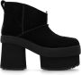 Ugg Gehakte enkellaarzen New Heights Platform Black Dames - Thumbnail 1