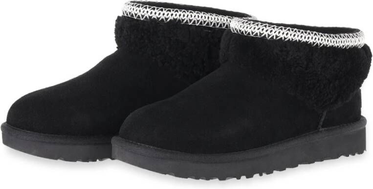 UGG Vachtlaarzen Dames Classic Ultra Mini Maxi Curly Maat: 39 Materiaal: Suèdelook Kleur: Zwart