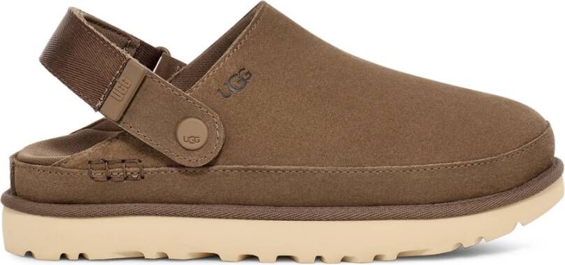 UGG Instappers Dames Goldenstar Clog Maat: 42 Materiaal: Suède Kleur: Taupe