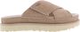 UGG Slippers Dames W Goldenstar Cross Slide Maat: 42 Materiaal: Rubber Kleur: Beige - Thumbnail 1