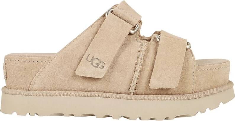 Ugg Goldenstar Slide Sandal Beige Dames