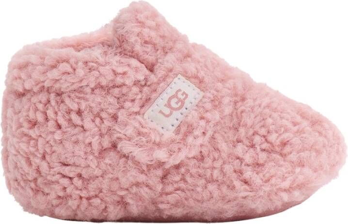 Ugg Bixbee-laarsje voor kinderen in Shell Curly Faux Fur