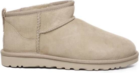 Ugg Klassieke Ultra Mini Schapenleren Laarzen Beige Dames