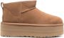 Ugg Klassieke Beige Enkellaarzen met Plateau Brown Dames - Thumbnail 1