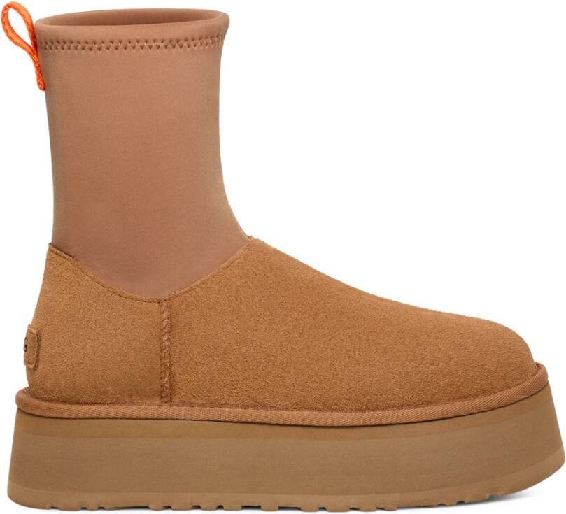 Ugg Bruine Suède Laarzen met Functionele Ritsen Bruin Dames