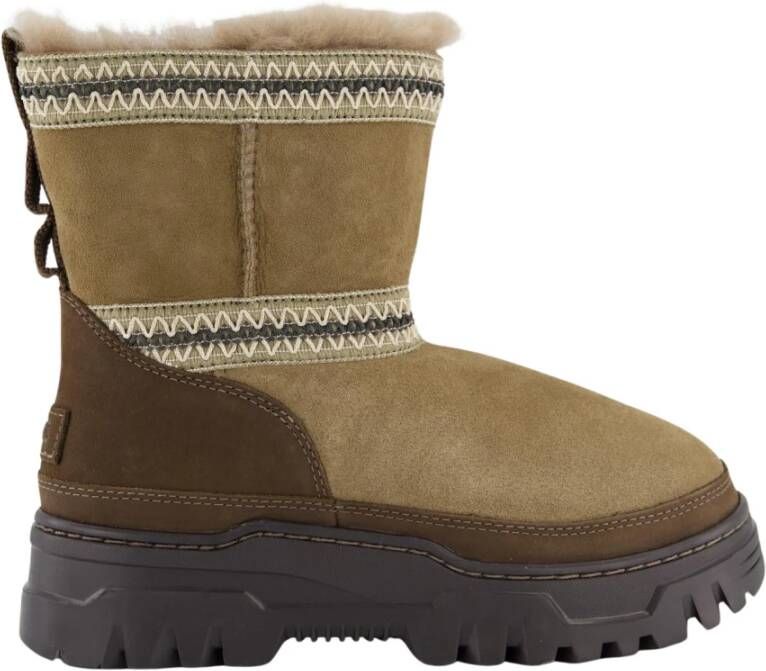 Ugg Klassieke korte weerhybride laarzen Brown Dames