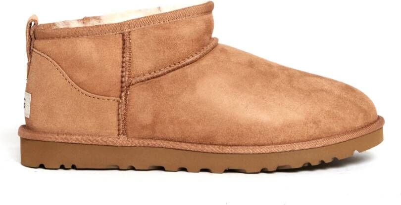 Ugg Klassieke Leren Enkellaarzen Beige Heren