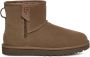 UGG Vachtlaarzen Dames Classic Mini Bailey Zip Maat: 36 Materiaal: Suède Kleur: Camel - Thumbnail 1