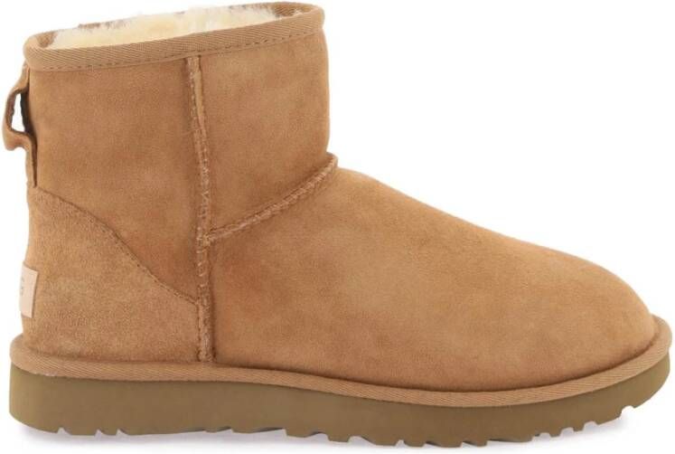 Ugg Klassieke Mini II Enkellaarzen Beige Dames